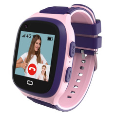 4G Kids Smart Watches with GPS Tracker Video Calling One-Key SOS Call Voice Chat Camera Alarm Clock Touch Screen for Grils Gift(Pink) product